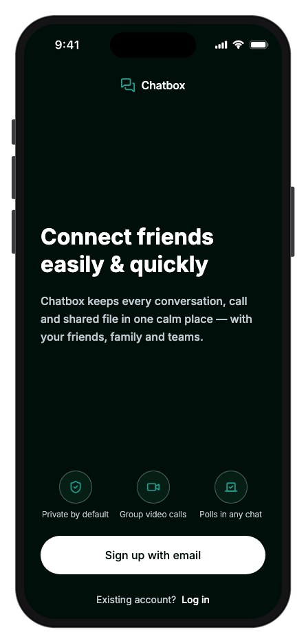 ChatBox mobile app template screenshot 9
