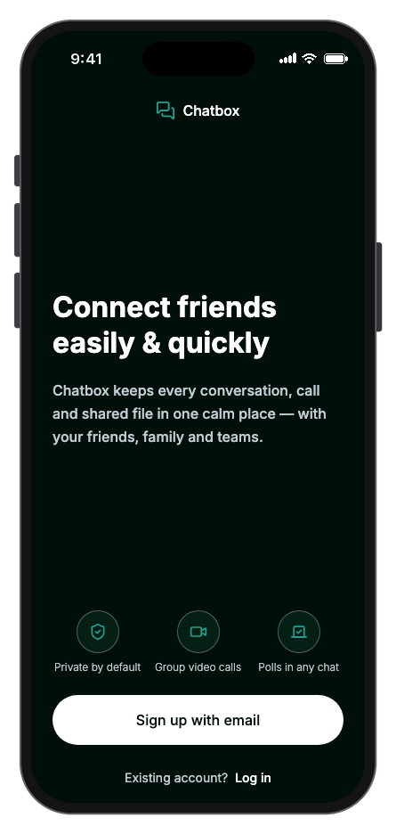 ChatBox mobile app template screenshot 9