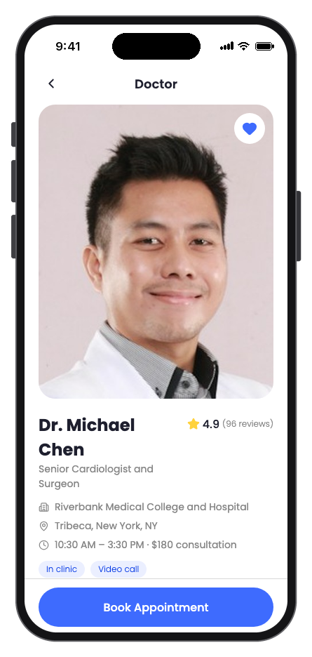 Clinicly mobile app template screenshot 3