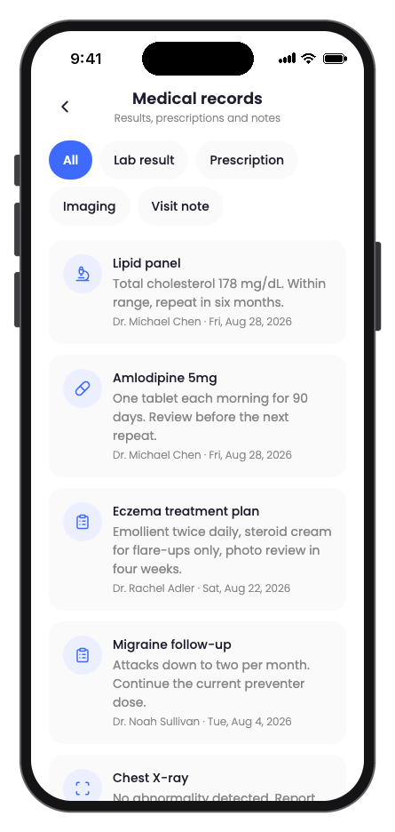 Clinicly mobile app template screenshot 4