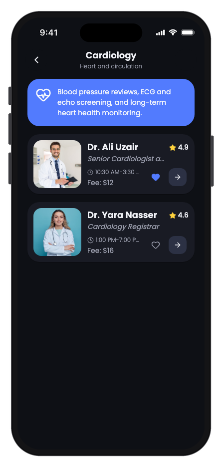 Clinicly mobile app template screenshot 7