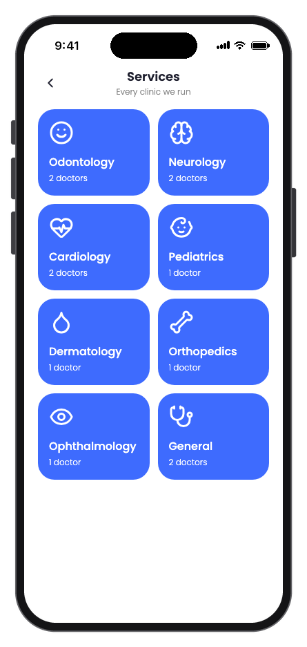 Clinicly mobile app template screenshot 8
