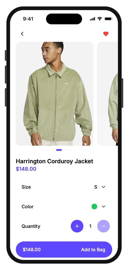 Clot mobile app template screenshot 6