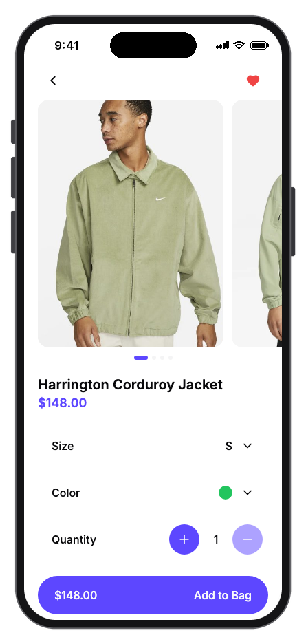 Clot mobile app template screenshot 6