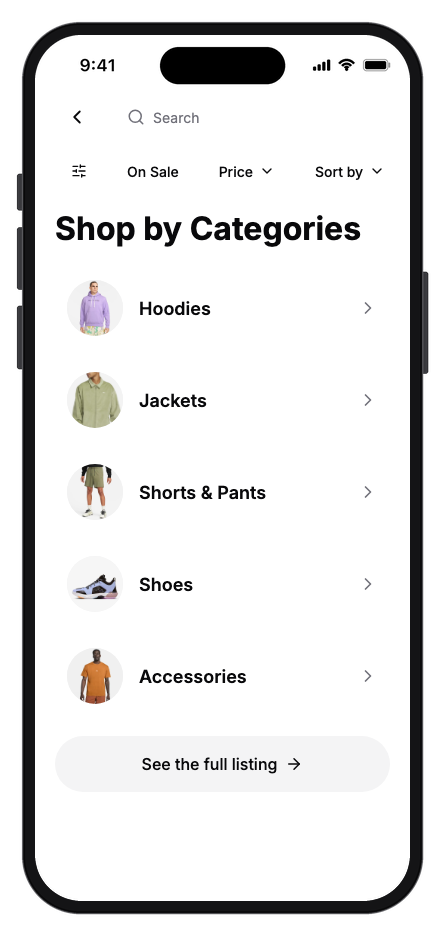 Clot mobile app template screenshot 8
