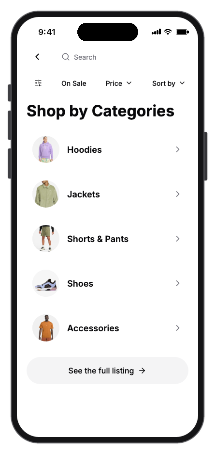 Clot mobile app template screenshot 8