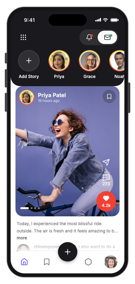 Circlo mobile app template preview