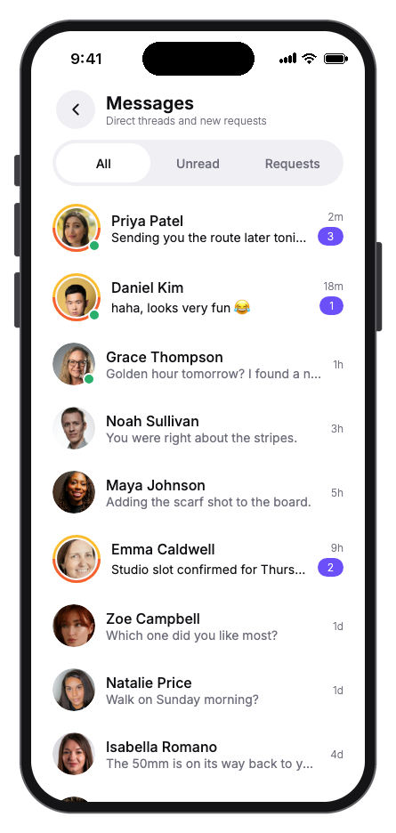 Circlo mobile app template screenshot 3
