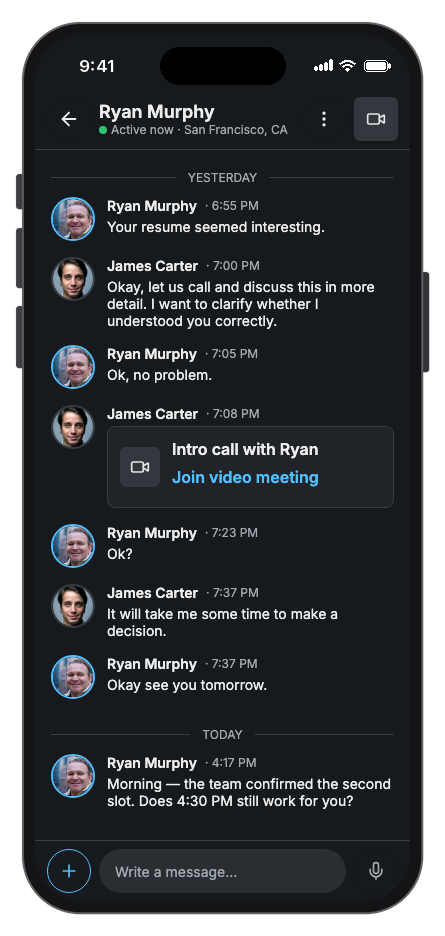 Connectly mobile app template screenshot 2