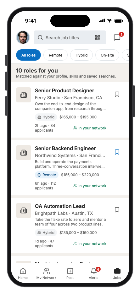 Connectly mobile app template screenshot 3