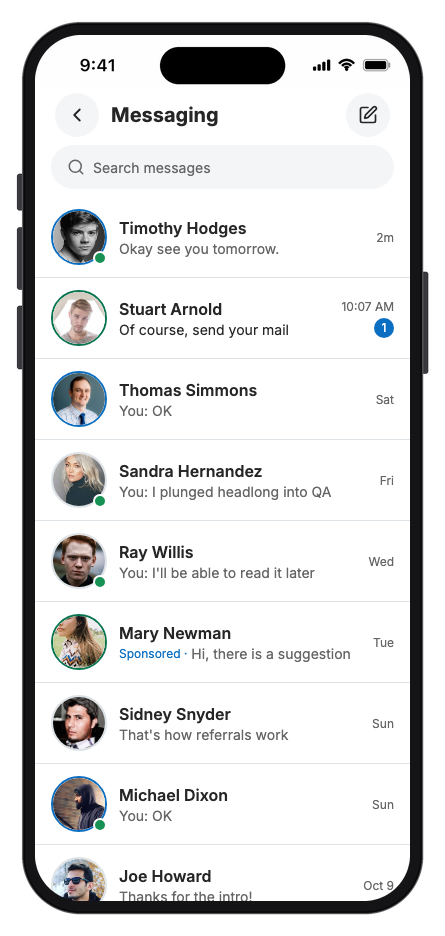 Connectly mobile app template screenshot 4