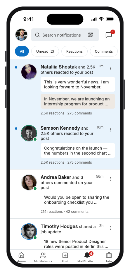 Connectly mobile app template screenshot 6