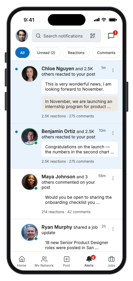 Connectly mobile app template screenshot 6