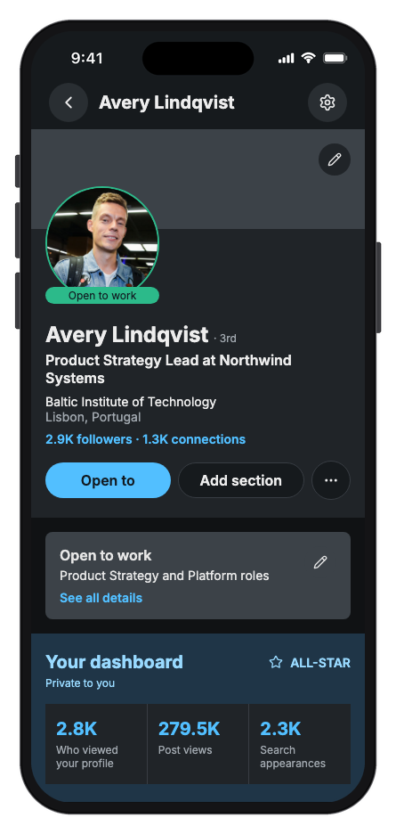Connectly mobile app template screenshot 7