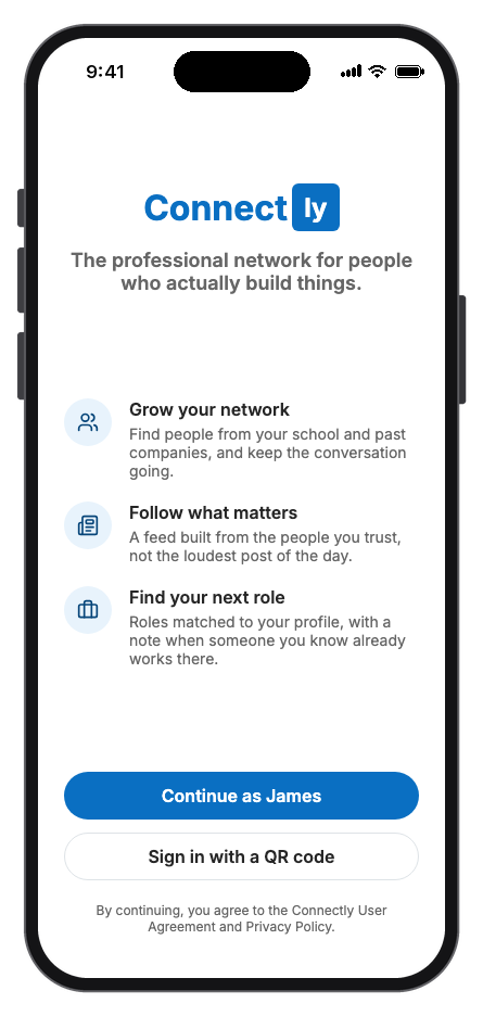 Connectly mobile app template screenshot 8