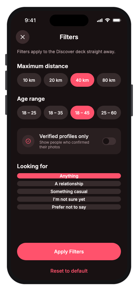CupidArrow mobile app template screenshot 3