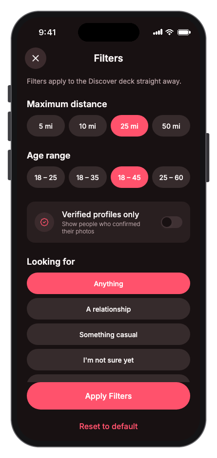 CupidArrow mobile app template screenshot 3
