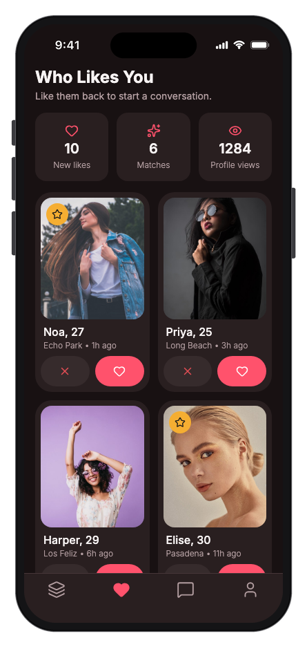 CupidArrow mobile app template screenshot 4