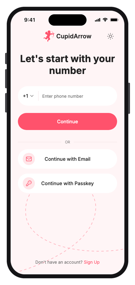 CupidArrow mobile app template screenshot 5