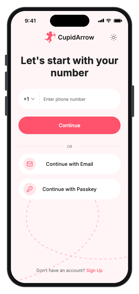 CupidArrow mobile app template screenshot 5