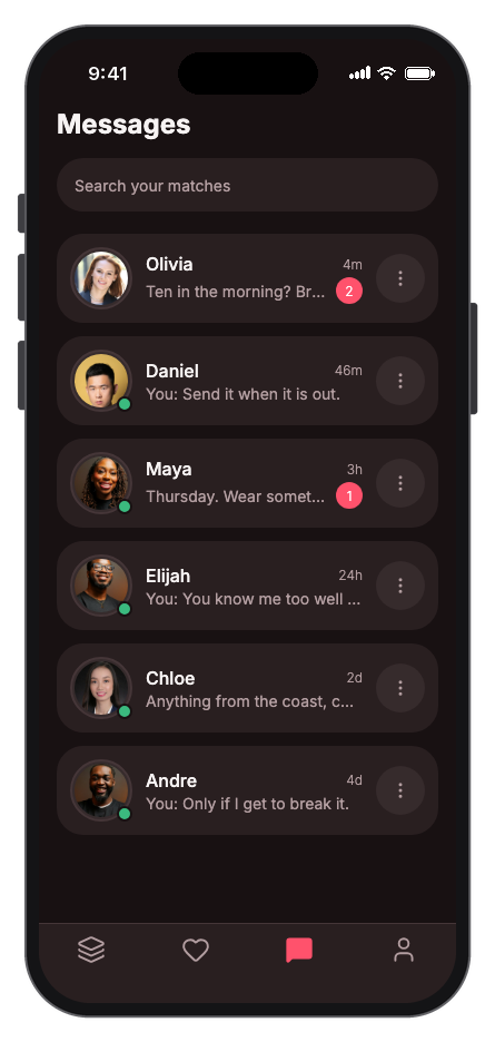 CupidArrow mobile app template screenshot 6