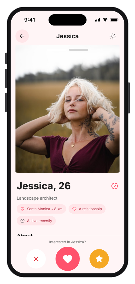 CupidArrow mobile app template screenshot 7