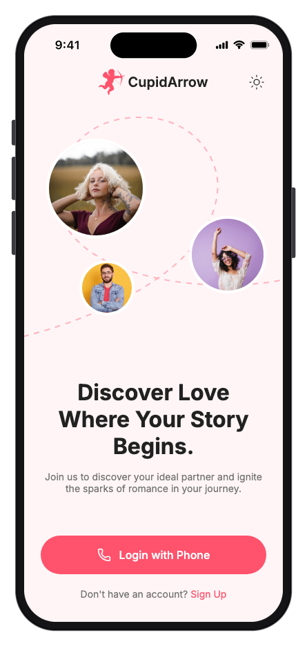 CupidArrow mobile app template screenshot 9