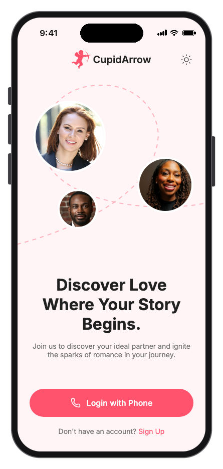 CupidArrow mobile app template screenshot 9