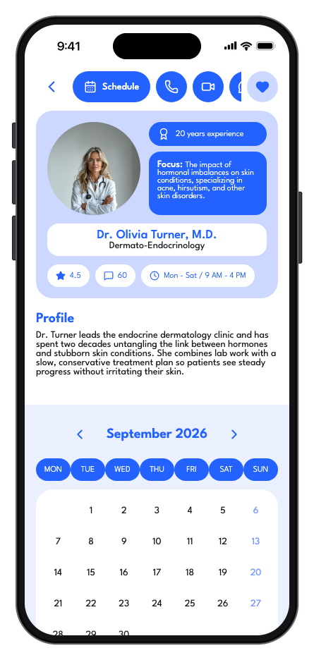DermaCare mobile app template screenshot 5