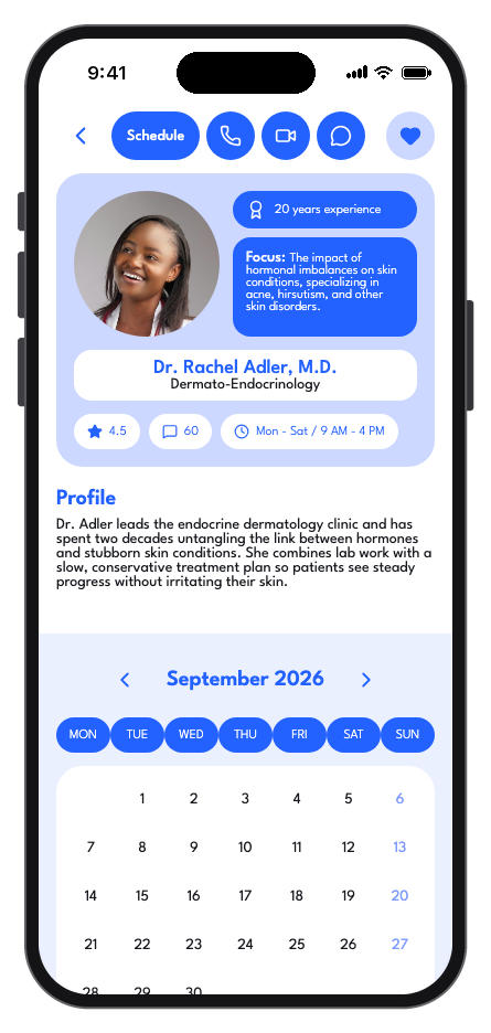 DermaCare mobile app template screenshot 5