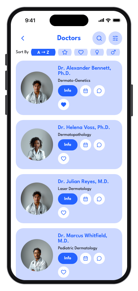 DermaCare mobile app template screenshot 6