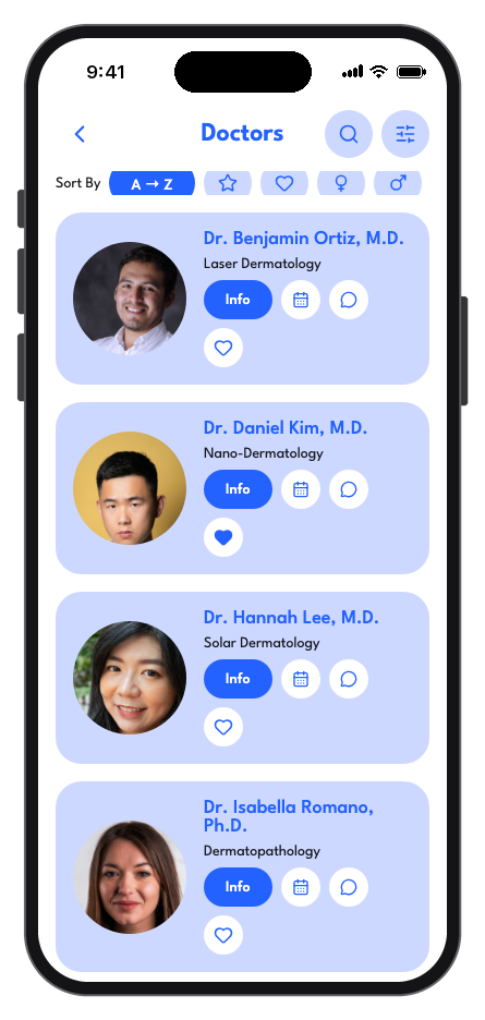 DermaCare mobile app template screenshot 6