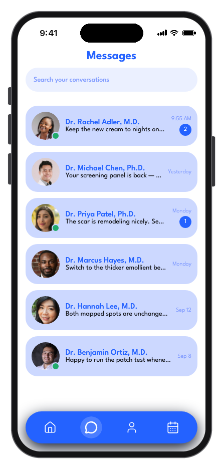 DermaCare mobile app template screenshot 7