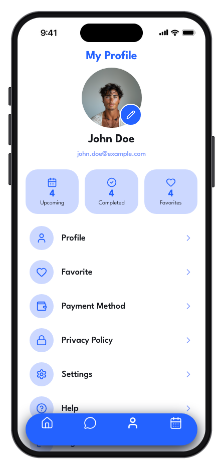 DermaCare mobile app template screenshot 8