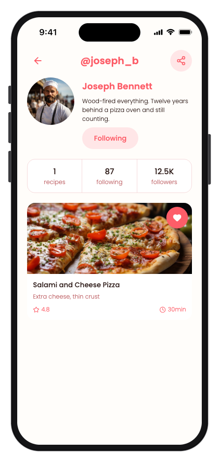 DishDash mobile app template screenshot 4