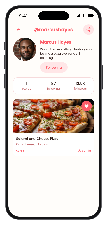 DishDash mobile app template screenshot 4