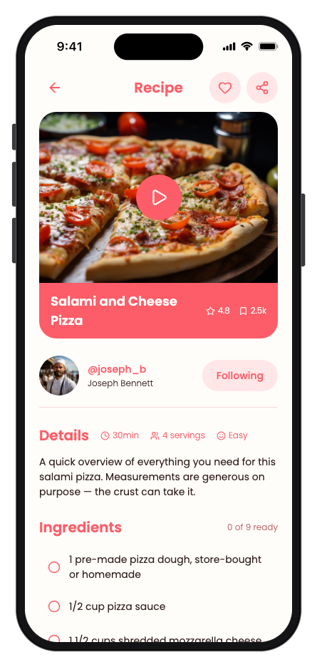 DishDash mobile app template screenshot 7