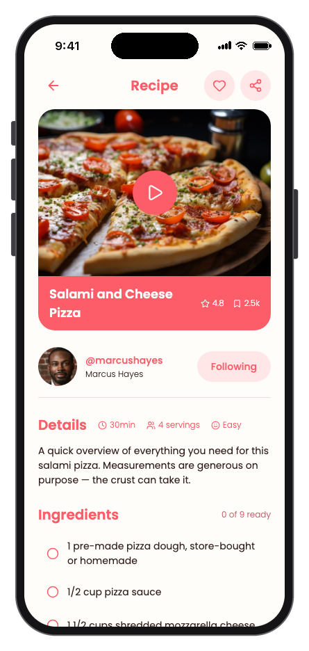DishDash mobile app template screenshot 7