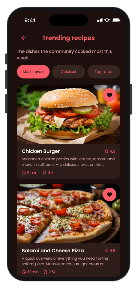 DishDash mobile app template screenshot 9