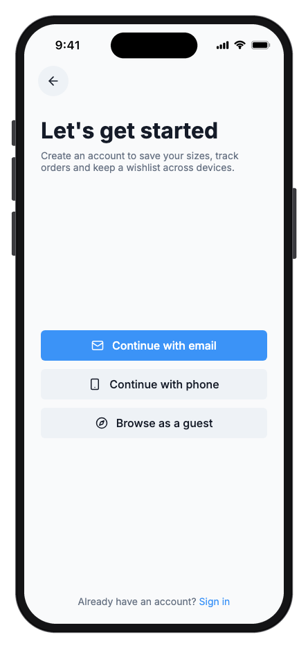 Vestra — Fashion Store mobile app template screenshot 4