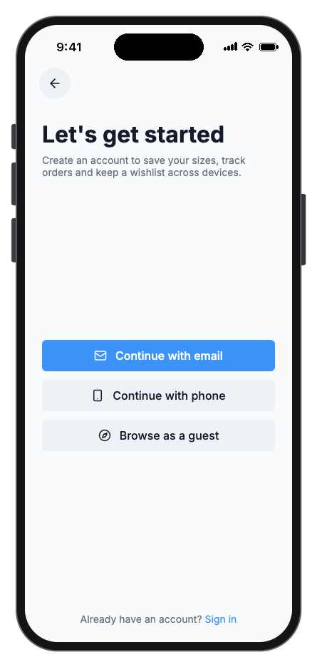 Vestra — Fashion Store mobile app template screenshot 4