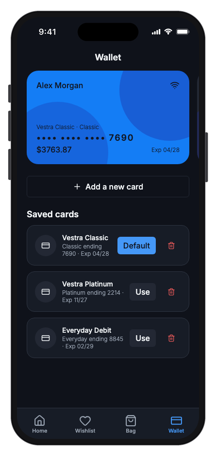 Vestra — Fashion Store mobile app template screenshot 9