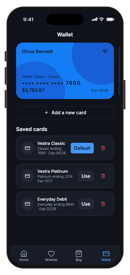 Vestra — Fashion Store mobile app template screenshot 9