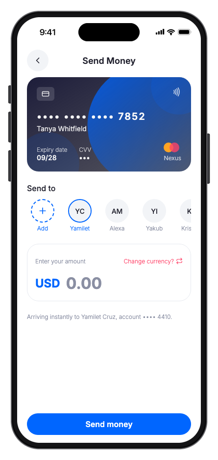 Finora mobile app template screenshot 5