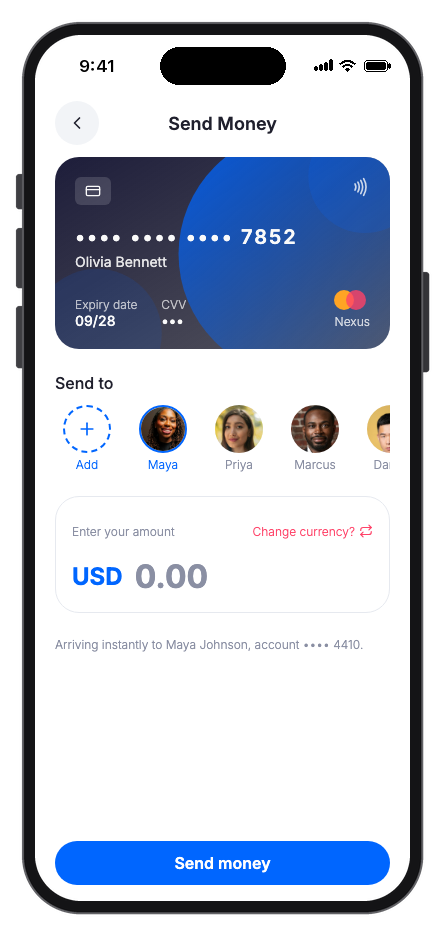 Finora mobile app template screenshot 5