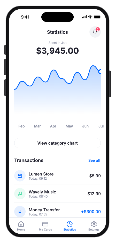 Finora mobile app template screenshot 7