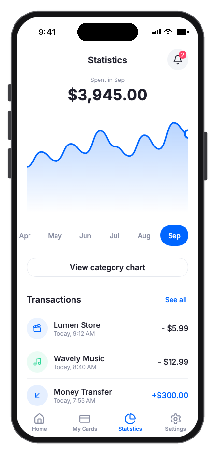 Finora mobile app template screenshot 7