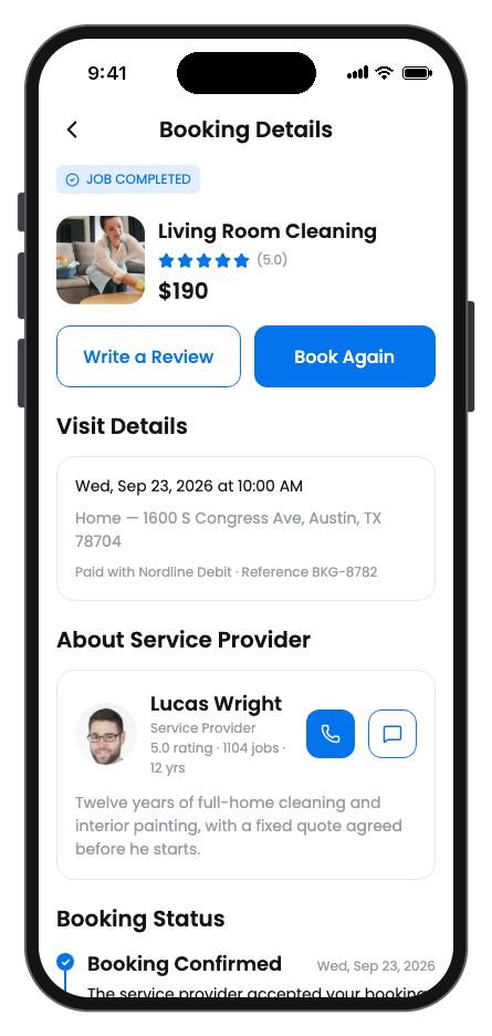 Fixora mobile app template screenshot 2