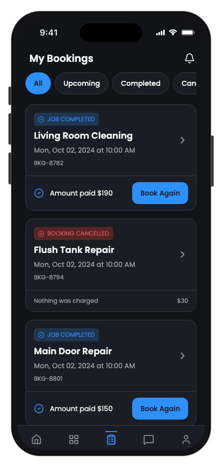 Fixora mobile app template screenshot 3