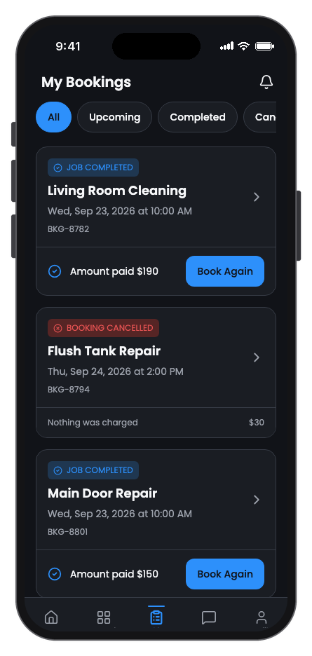 Fixora mobile app template screenshot 3